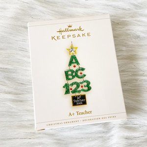 NEW Hallmark Keepsake A+ Teacher Xmas Ornament